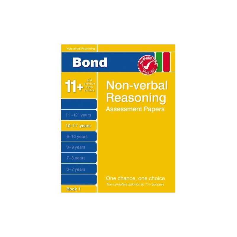 Bond Non-verbal Reasoning Papers 10-11+ years Bo... by Alison Primrose Paperback