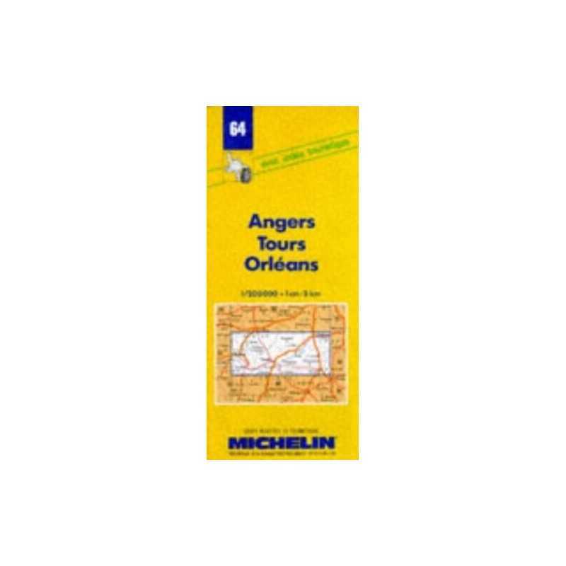 Michelin Map 64 Angers, Tours, Orle... by Michelin Travel Publ Sheet map, folded