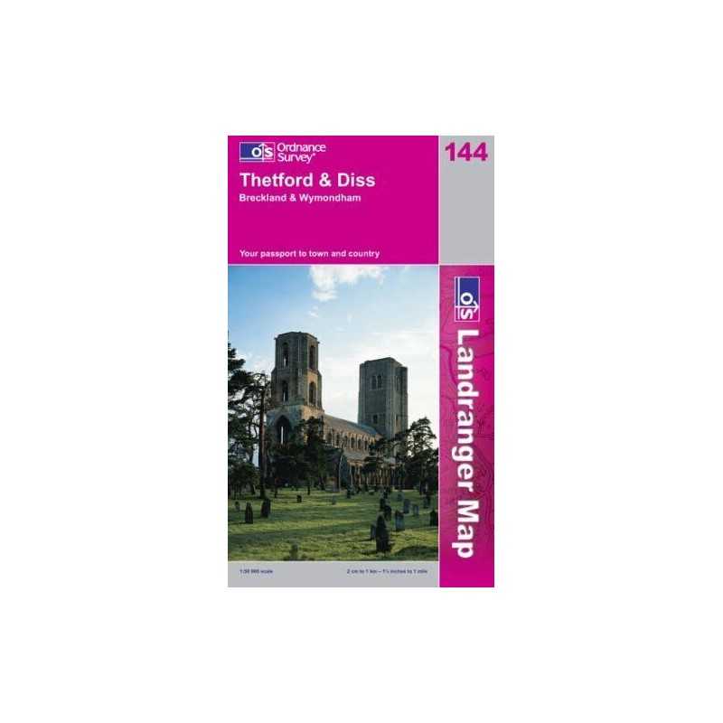 Thetford and Diss, Breckland and Wymondh... by Ordnance Survey Sheet map, folded