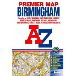 Premier Map of Birmingham (Street Maps & At... by Geographers A-Z Map Paperback