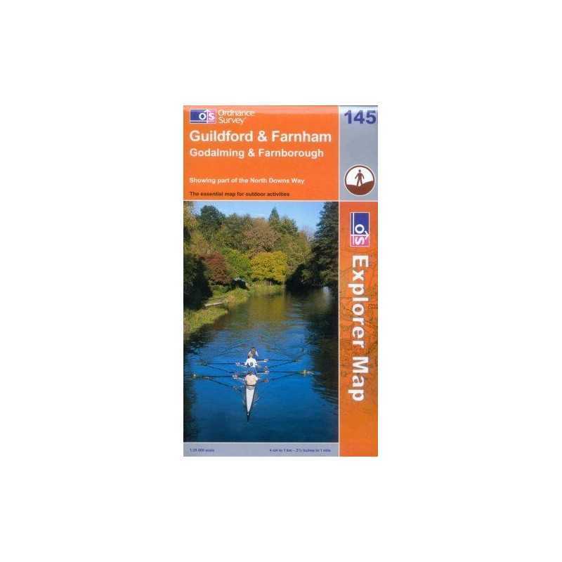 Guildford and Farnham by Ordnance Survey Sheet map, folded Book  Fast