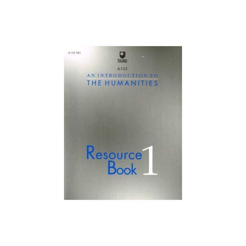 An Introduction to the Humanities: Bk. 1: Resource Book ... by unknown Paperback