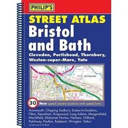 Philips Street Atlas Bristol and Bath: Spiral Edition Spiral bound Book The