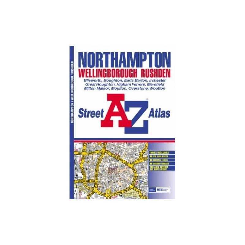 A-Z Northampton and Wellingborough Atlas (Street Atlas) Paperback Book
