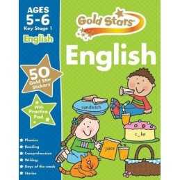 Gold Stars English KS1 5-6 (Gold Stars Ks1 Workbooks) by Gold Stars Book The