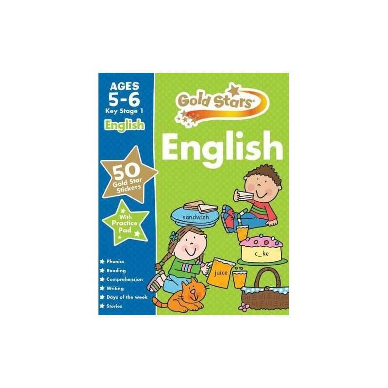 Gold Stars English KS1 5-6 (Gold Stars Ks1 Workbooks) by Gold Stars Book The
