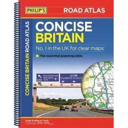 Philips Concise Atlas Britain: Spiral A5 (Philips Road Atlas) by Philips Maps