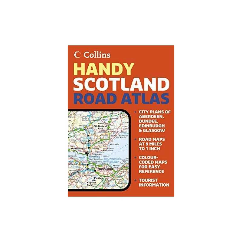 Handy Road Atlas Scotland by Collins Uk Paperback Book