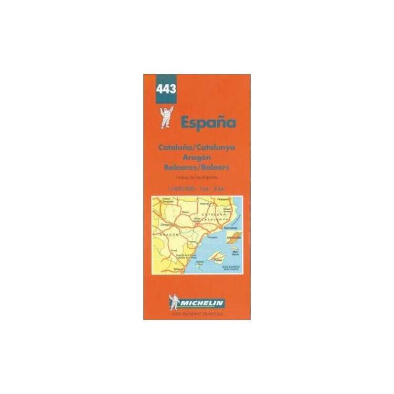 North East Spain and Balearics: No.443 (Mi... by Pneu Michelin Sheet map, folded