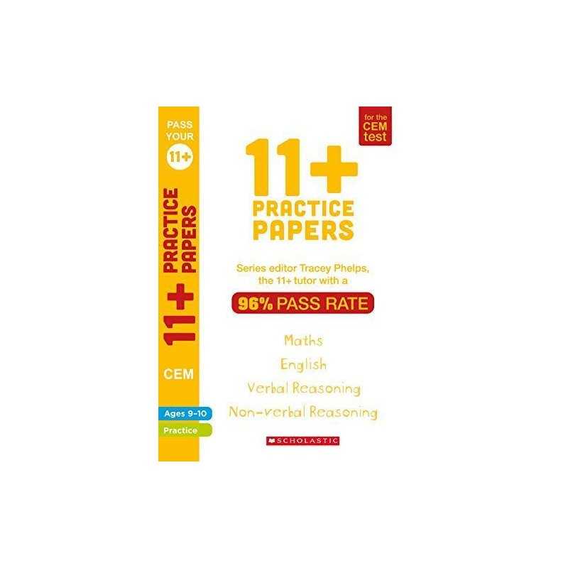 11+ Practice Papers for the CEM Test: Tests for English, Ve... by Phelps, Tracey
