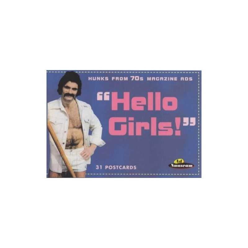 Hello Girls: Hunks from the 70s Magazine... by Ad Archives card book or pack