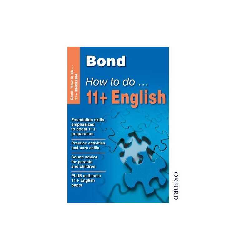 Bond How To Do 11+ English, Elisabeth Heesom