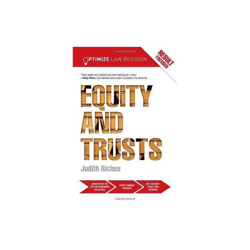 Optimize Equity and Trusts by Riches, Judith Book