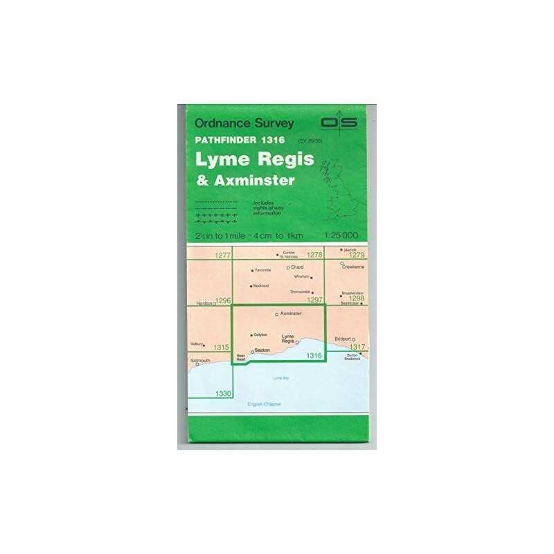 Pathfinder Maps: Lyme Regis and Axminste... by Ordnance Survey Sheet map, folded