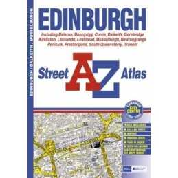 A-Z Edinburgh Street Atlas by Geographers A-Z Map Company Paperback Book The