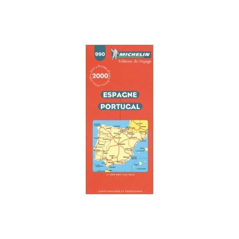 Spain and Portugal: No. 990 (Michel... by Michelin Travel Publ Sheet map, folded