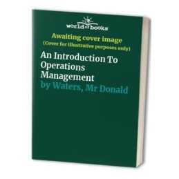 An Introduction To Operations Management by Waters, Mr Donald Paperback Book The