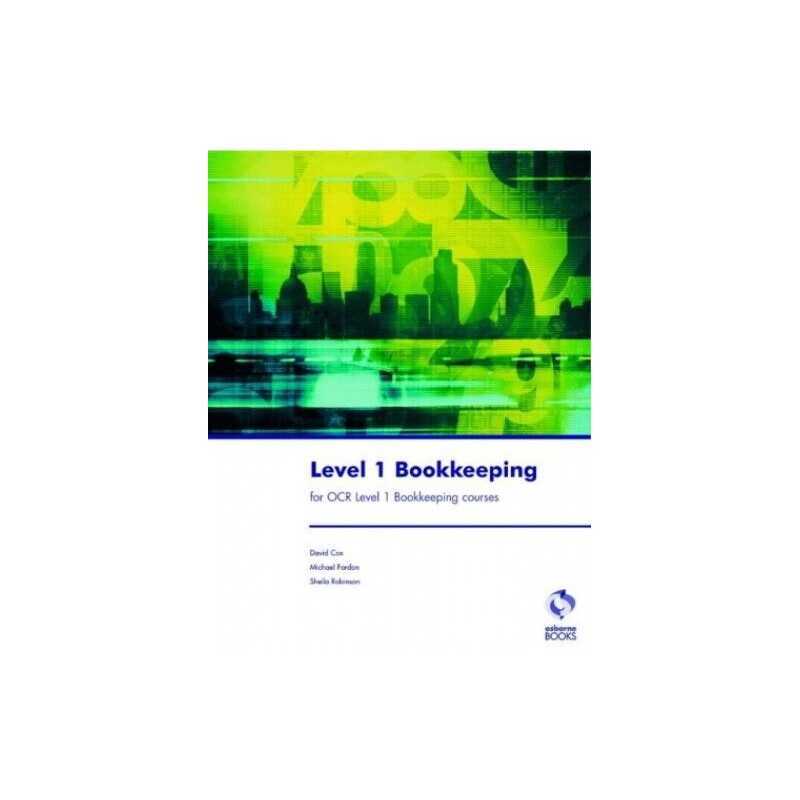 Level 1 Bookkeeping for OCR Level 1 Bookkeep... by Robinson, Sheila I. Paperback