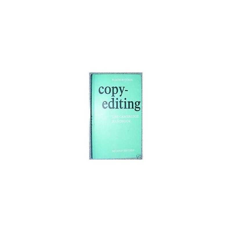 Copy-editing:The Cambridge Handbook by Butcher, Judith Hardback Book