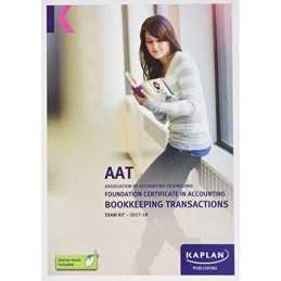 Bookkeeping Transactions - Exam Kit by Kaplan Publishing Book  Fast