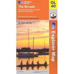The Broads (Explorer Maps) (Explorer Map... by Ordnance Survey Sheet map, folded