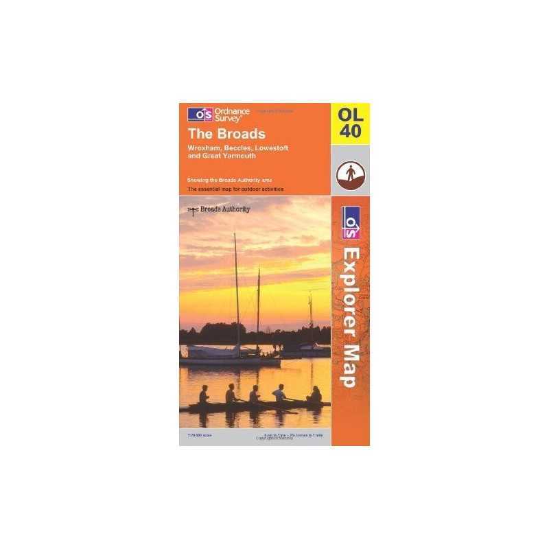The Broads (Explorer Maps) (Explorer Map... by Ordnance Survey Sheet map, folded