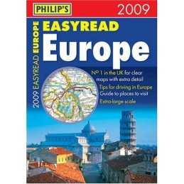 Philips EasyRead Europe 2009: Flexi A4 (Road Atl... by Maps, Philips Paperback