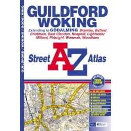 Guildford and Woking Street Atlas by Geographers A-Z Map Company Paperback The
