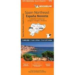 Catalu?a / Catalunya, Arag?n, Andorra Regional Map 574 (Michelin ... by Michelin