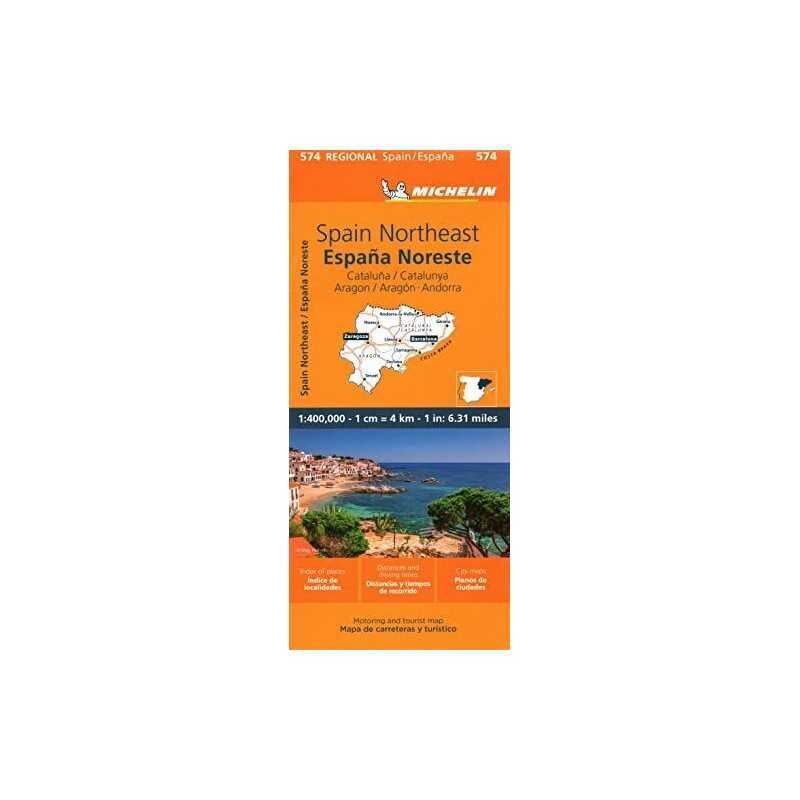 Catalu?a / Catalunya, Arag?n, Andorra Regional Map 574 (Michelin ... by Michelin