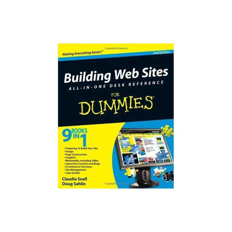 Building Web Sites All-in-one For Dummies by Sahlin, Doug Paperback Book The