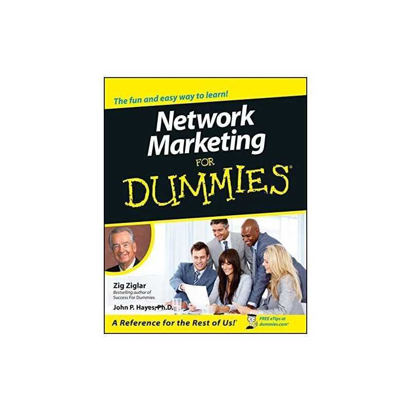 Network Marketing For Dummies by Ziglar Paperback Book