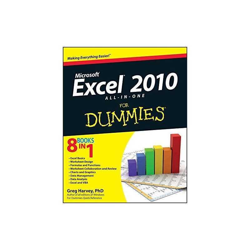 Excel 2010 All-in-One For Dummies by Harvey, Greg Paperback Book  Fast