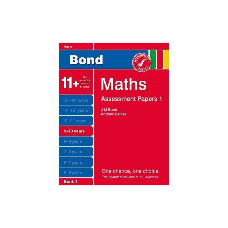 Bond Assessment Papers Maths 9-10 years Book 1 by Baines, Andrew Book