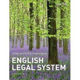 Elliott and Quinn: English Legal System by Quinn, Frances Paperback Book The
