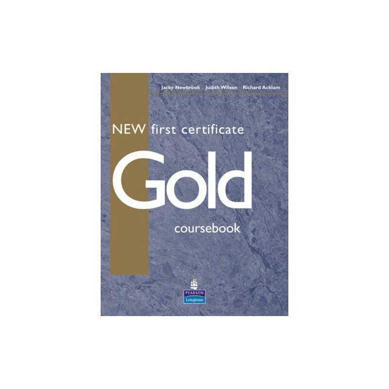 New First Certificate Gold Course Book by Wilson, Judith Paperback Book The