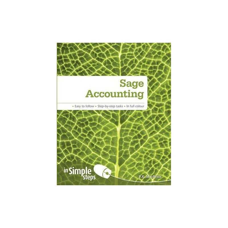 Sage Accounting In Simple Steps by MacBride, P.K. Paperback Book  Fast