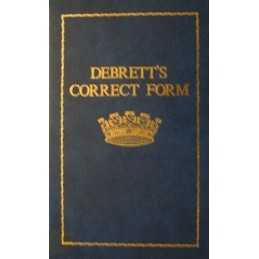 Debretts Correct Form by Montague-Smith, Patrick Hardback Book  Fast