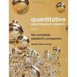 Quantitative Psychological Research: The Com... by Clark-Carter, David Paperback