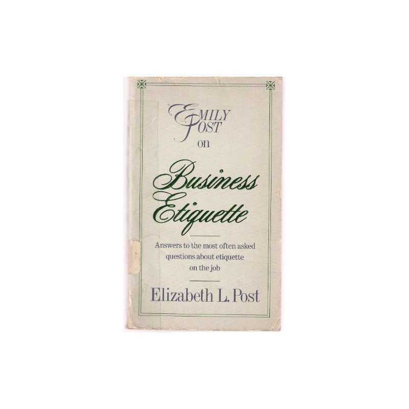 Emily  on Business Etiquette, , Elizabeth L.