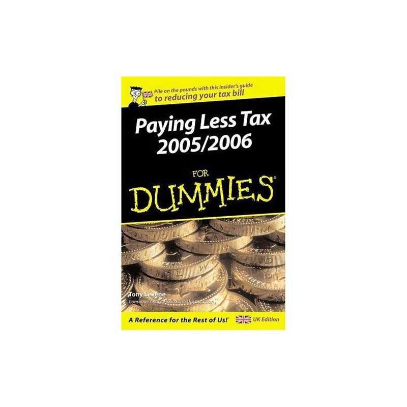 Paying Less Tax for Dummies by Levene, Tony Paperback Book