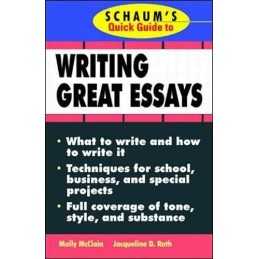 Schaums Quick Guide to Writing Great Essays (Q... by Roth, Jacqueline Paperback
