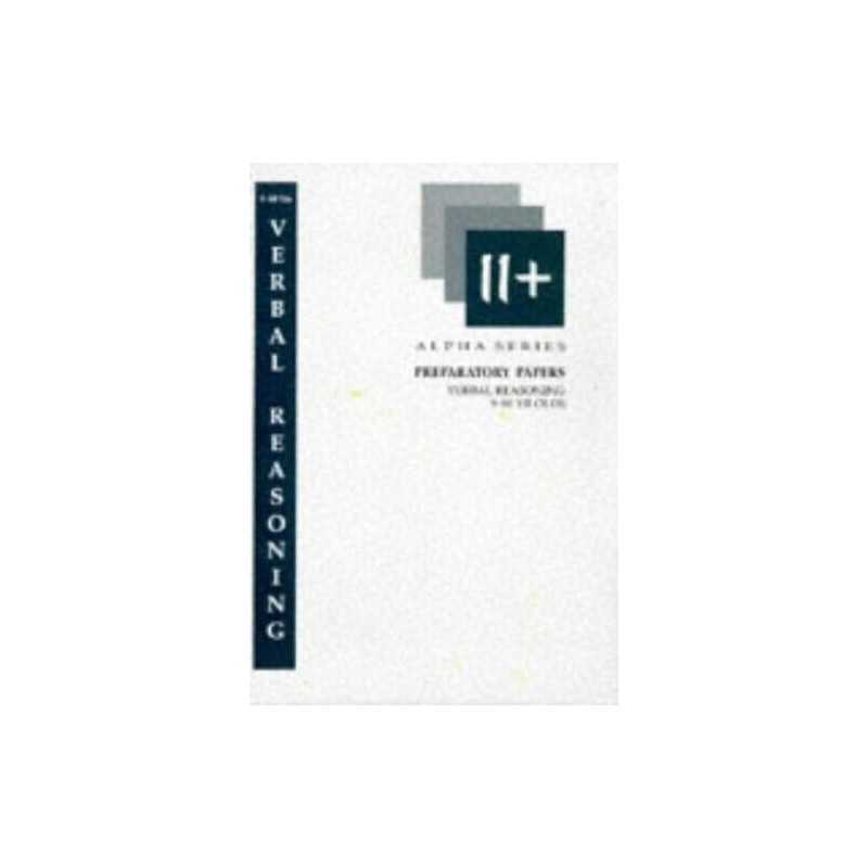 Verbal Reasoning: Preparatory Paper..., Jones, Geoffrey