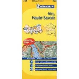 Ain, Haute-Savoie Michelin Local Map 328 (Miche... by Michelin Sheet map, folded