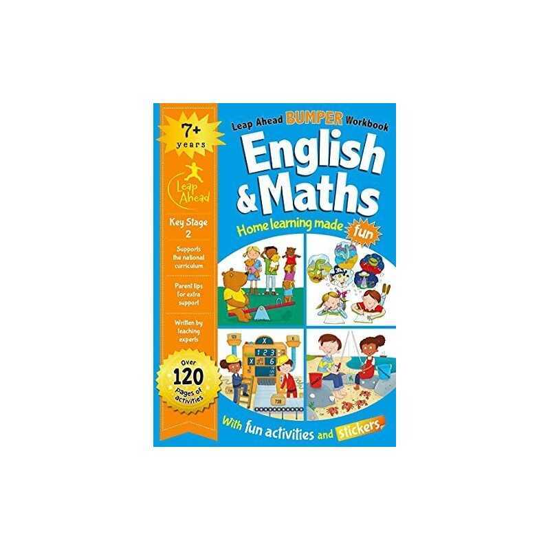 Leap Ahead Bumper Workbook: English and Maths 7+ Book