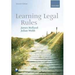 Learning Legal Rules by Webb, Julian Paperback Book