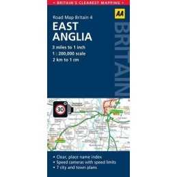 4. East Anglia: AA Road Map Britain, AA Publishing