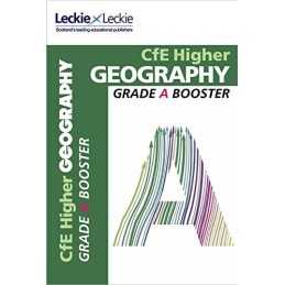 Grade Booster for CfE SQA Exam Revision - Higher Geography Grade Bo... by Leckie