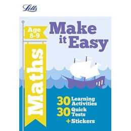 Letts Make It Easy Complete Editions - Maths Age 8-9 by Paul Broadbent and Peter