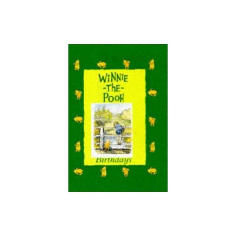 Winnie the Pooh Birthday Book Record book Book